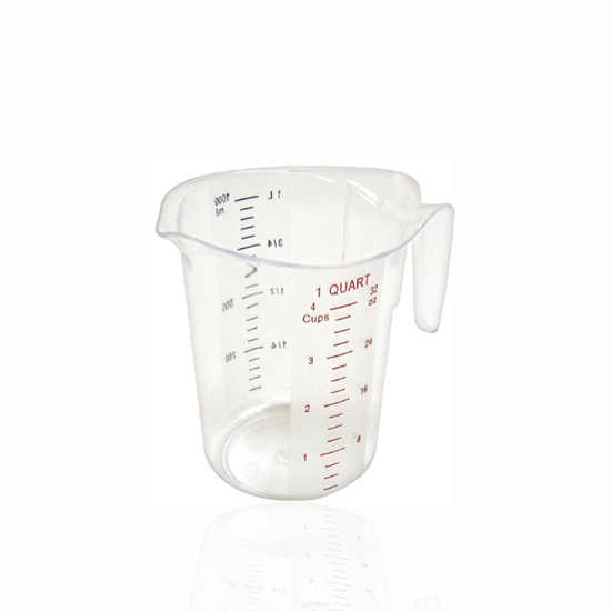 RW Base 1 pt Clear Plastic Measuring Cup - 10 count box